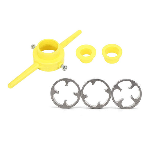 Pipe Threader Plumbing Tools, Alloy + Plastic PVC Thread Tool Maker, Manual Hand Tool Set