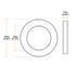 uxcell Nylon Flat Washers 6mm OD 3mm ID 1mm Thickness for Faucet Pipe Water Hose, Pack of 50