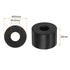 HARFINGTON 8pcs Black Neoprene Round Anti Vibration Isolation Pads, 1.2 Inch OD, 0.4 Inch ID, 0.8 Inch Thick Rubber