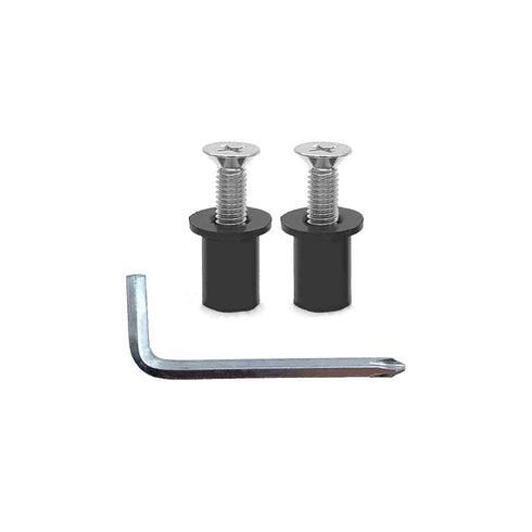 48 Pairs M5 Neoprene Well Nuts Kit with Stainless Steel Crosshead Bolts for Kayak Motorcycle Windscreen Accessories,