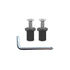 48 Pairs M5 Neoprene Well Nuts Kit with Stainless Steel Crosshead Bolts for Kayak Motorcycle Windscreen Accessories,