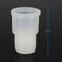 stonylab 19# Natural Silicone Stopper with Thread, Fits 19/22 Outer Joint Lab Glassware, Pack of 10