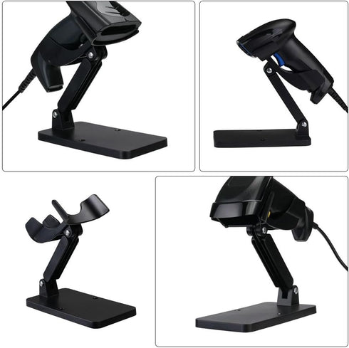Tofficu Adjustable Barcode Scanner Holder Stand for Desk with Durable Stable Base Multifunctional Handheld Scanner