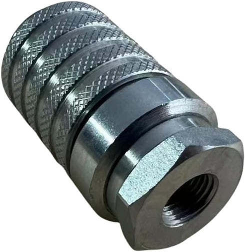 PD222 Series PK Style Steel Test Port and Diagnostic Equipment Quick Coupler with Female Pipe Thread, 1/8" Body Size, 1/8"-27 NPTF Thread Size, 1.67" Length by Undercarriage