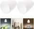2pcs 30mm Beaupretty Plastic Lamp Shade Replacement Horseshoe Lampshade Small White Lamp Cover Chandelier Lamp Shades