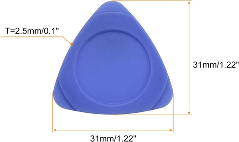 MECCANIXITY 50pcs Dark Blue Plastic Phone Pry Opening Tools 2.5mm Thick for Mobile Repair, Guitar Picks