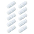 MECCANIXITY Magnetic Stirrer Mixer Stir Bar Rod, 15mm/0.59" Cylinder Shape PTFE Coating Magnet for Laboratory (10Pcs)