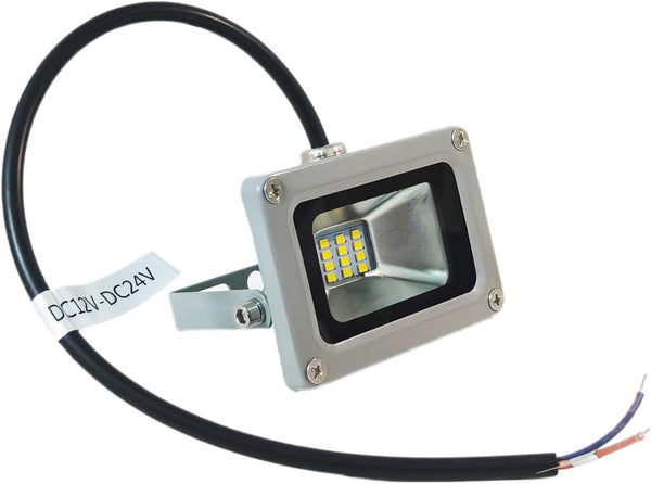 Tashace 10W Floodlight 12-24V DC Wall Lamp LED Security Flood Light Waterproof IP65
