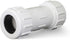 Midline Valve 582DD200 PVC Compression Coupling Pipe Fitting, 2'' White Plastic