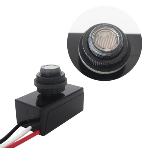 Heluok 12V, 5A Photocell Sensor DC Automatic Photoelectric Switch, Dusk to Dawn Outdoor Photoelectric Light Control