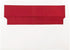 JAM PAPER Foil Lined Invitation Envelopes, 3 7/8 x 8 1/8, White with Red Foil, 50/Pack