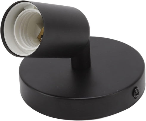 Locadence E26 E27 180 Wall Lamp Holder, Degree Modern Adjustable Wall Lamp Base, Iron Lamp Holder for Bedroom, Bedside