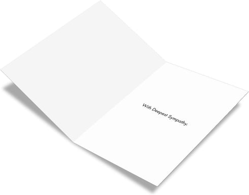 The Best Card Company Loving Sympathy Card with Envelope, Inspirational Religious Bereavement Greeting, Basic Blooms