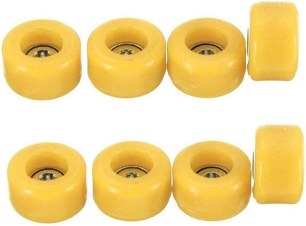 RNUDBLSK 8 Pcs Professional PU+Metal Bearing Wheels for Wooden Fingerboard