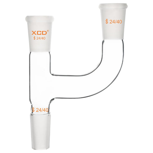 XCD Claisen Distillation Adapter, 3-Way with 24/40 Joints Lab Connecting Adapter