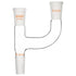 XCD Claisen Distillation Adapter, 3-Way with 24/40 Joints Lab Connecting Adapter