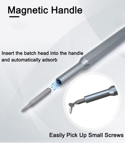Precision Screwdriver Set, 24 in 1 Magnetic Mini Screwdriver with 24pcs S2 Steel Bits