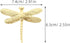 HAMPPLIES 4pcs Set, Dragonfly Cabinet Knobs Vintage Drawer Pull Handles for Dresser, Wardrobe, Bathroom, Gold Tone
