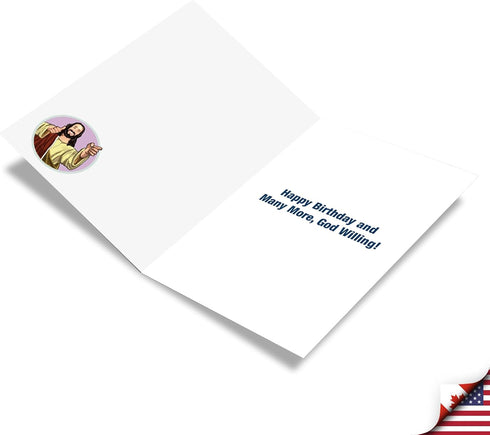 NobleWorks Funny 50th Milestone Birthday Greeting Card with 5 x 7 Inch Envelope, See You Soon 50