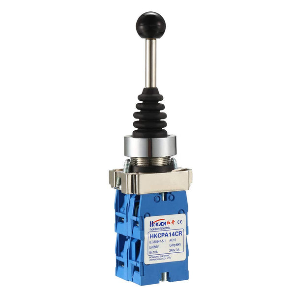 uxcell 4 Position Joystick Switch Controllers 4NO Latching Type 150V/250V/600V 22mm Panel Mount