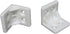 AYLIFU 1 1-inch 20pcs White Plastic Right-Angle L-Shaped Brackets Shelf Support Frames Corner Braces with Screws Used