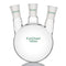 Three Neck Round Bottom Flask, Glass 3-Neck Boiling Flask with 24/40 Standard Taper Joint, 1000 mL