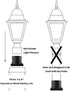 Pier Mount Adapter, Post Light Base for 3" Post Light Fixtures, Parts Kits Included, Matte Black