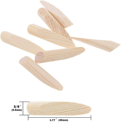 AUTOTOOLHOME 100 Pack Solid Wood Pocket Hole Plugs, Pine for Pocket Hole Jig Woodworking Tool with Storage Case