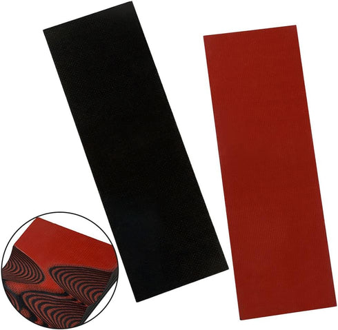 Cool Hand 2 pcs G10 Knife Handle Scales, Custom DIY Tool Material for Knives Making Blanks, Red/Black, KHM-G10-6