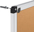 VIZ-PRO Cork Notice Board, 18 X 12 Inches, with Silver Aluminium Frame for Office or Classroom Use