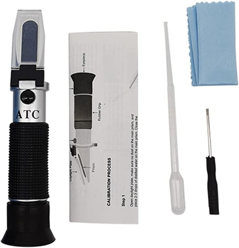 VGVGV 2 1 Refractometer0-28% Salinometer0-32% Brix Refractometer, in Brine Salinometer Suger Meter Tester for Wine