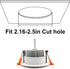 YGS-Tech 2 Inch LED Recessed Lighting Dimmable Downlight, 3W(35W Halogen Equivalent), 3000K Warm White, CRI80, LED Ceiling Light with LED Driver (1 Pack) by YGS-Tech