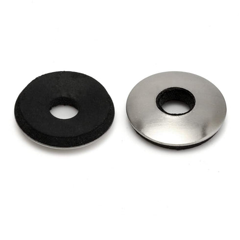 MewuDecor 1/4" x 5/8" Neoprene EPDM Bonded Sealing Washers, Stainless Steel 18-8 (304), 50 PCS