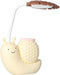 FTVOGUE LED Desk Lamp with Pen Holder, Cartoon Snail Design, Rechargeable Flexibility,