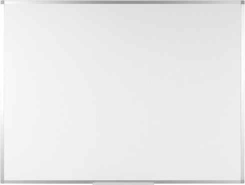 White Steel Surface 18" x 24" Aluminum Frame Rectangle Wall Mount - 1 Each-MA02759214-Office Supplies