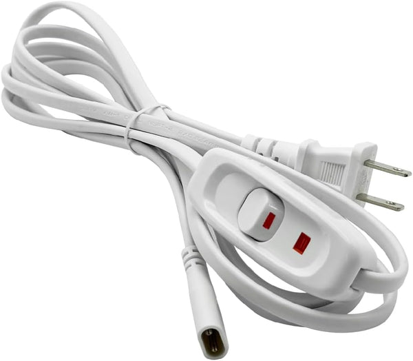 cezelux 1 Pack Hardwire Power Cable Cord Connectors with Pushbutton 2pin 8.2ft LED