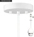 EIFHYT 5 1/8 Canopy Kit for Chandelier Ceiling Lighting Modern Steel Canopy Kit Light Fixture Cover Plate Hook & Cord