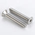 1/4-20 x 3/4" Flat Head Socket Cap Screws, Allen Socket Drive, Stainless Steel 18-8 (304), Full Thread, Bright Finish,