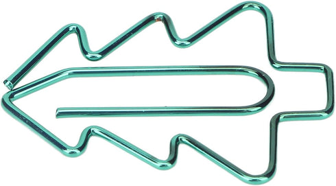 Tree Shaped Paper Clips, 100Pcs Mini Cute Hollow Electroplated Metal Clips for Document Sorting