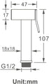 ZLOCYIVHE Handheld Bidet Sprayer for Toilet Brass Baby Cloth Diaper Sprayer Square Toilet Sprayer High Pressure