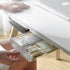 SOUJOY 3 Pack Under Desk Drawer, Self-Adhesive Slide Out Organizer Tray for Hidden Storage in Office, Home, Kitchen