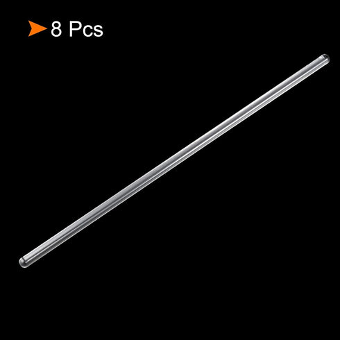 MECCANIXITY 3.3 Borosilicate Glass Stick, 11.8" Length 8mm Dia Stir Rod Mixing Tools, 8Pcs