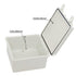 Zulkit Junction Box ABS Plastic Dustproof Waterproof IP65 Electrical Boxes Hinged Shell Outdoor Project Enclosure with