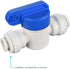 John Guest Polypropylene Ball Valve, PPSV040808W, 1/4" Tube OD x 1/4" Tube OD