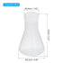 PATIKIL 50ml Plastic Erlenmeyer Flask with Screw Caps, 1 Pack Narrow Mouth Conical Flask for Laboratory, Clear