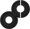 Semetall 2Pcs Black Ceiling Medallion 10 inches,Lighting PU Ceiling Medallion for Light