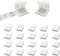 DAYBETTER 20 Pcs 4 Pin Led Light Connectors, 10mm Wide Led Connectors Unwired