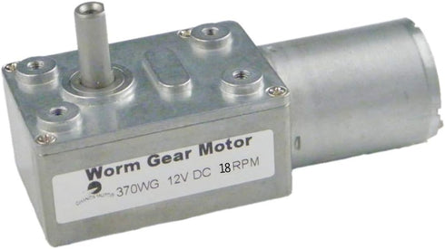 CHANCS 370WG 12V DC 18RPM Engine Mini Turbine Worm Reducer Electric Motor