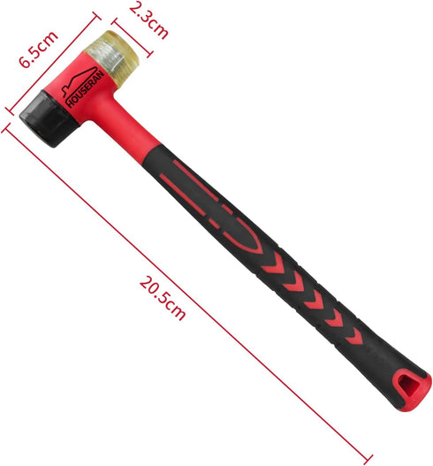 Small Rubber Mallet, Double-Face Hammer, Rubber Hammer for Vinyl Flooring, Tile, Crafts, and Jewelry Making
