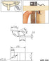 Table Top Fasteners, Z Clips for Table Tops, 20 Packs (Black)